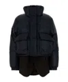 Sacai Nylon Down Jacket In Black