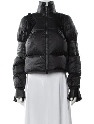 Pre-owned Sacai Nylon Down Jacket In Black