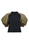Sacai Multicolor Nylon Insert T-shirt