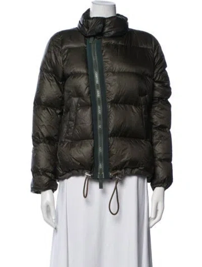 Pre-owned Sacai Nylon Jacket In Green