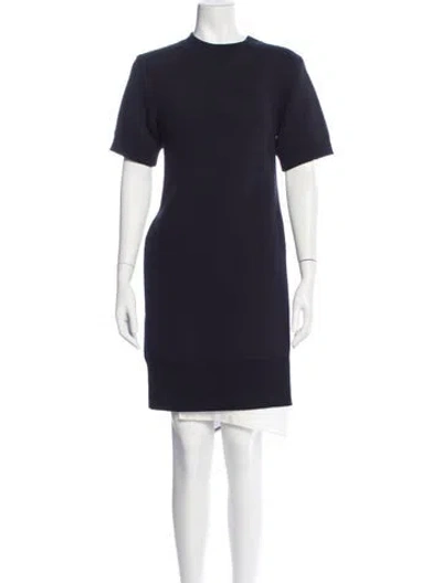 Pre-owned Sacai Nylon Mini Dress In Purple