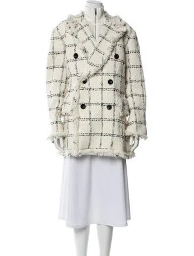 Pre-owned Sacai Nylon Plaid Print Jacket In Neutral