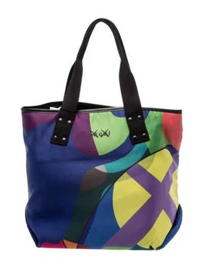 Pre-owned Sacai Nylon Tote W/ Tags In Blue
