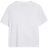 Sacai Cotton Poplin X Cotton Jersey T-shirt In White