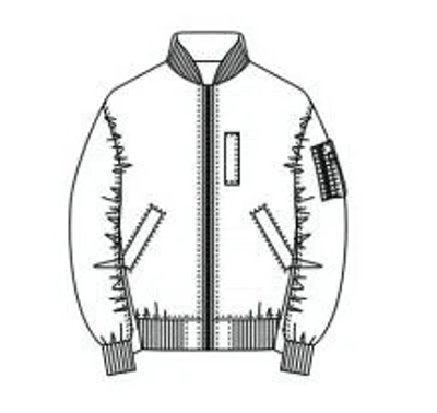 Sacai Nylon Twill Blouson In White
