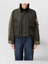 Sacai Hybrid Cargo Pocket Contrast Collar Utility Jacket