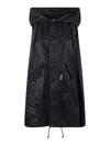 Sacai Nylon Twill Hoodie Vest Clothing In Black