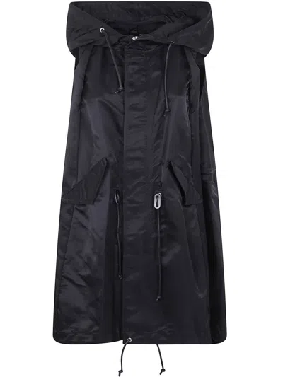 SACAI SACAI NYLON TWILL HOODIE VEST