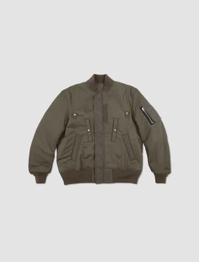 Sacai Padded Bomber Jacket In Verde