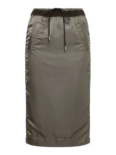Sacai Nylon Twill Skirt