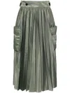 Sacai Pleated Midi Skirt