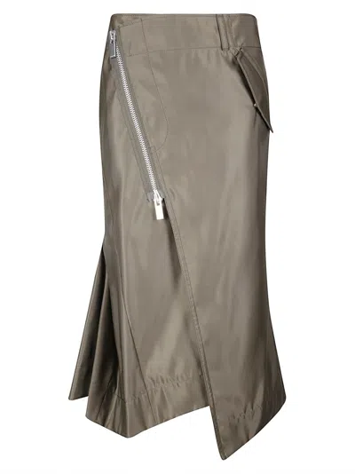 SACAI NYLON TWILL SKIRT