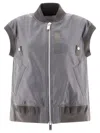 Sacai Baseball-collar Zip-up Gilet