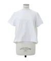 Sacai Nylon Twill X Cotton Jersey T-shirt In White