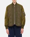 Sacai Nylon Twill X Rip Stop Jacket In Green