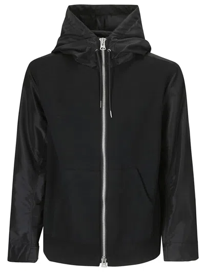 Sacai Black Vented Hoodie