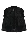 Sacai Nylon Twill Vest In Black