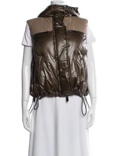 Pre-owned Sacai Nylon Vest In Brown