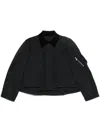 Sacai Women's Nylon Zipped Jacket In Black
