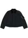 Sacai Women's Nylon Zipped Jacket In Black