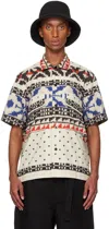 Sacai Abstract-pattern Shirt In White
