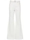 Sacai High-waisted Belted Flared Jeans