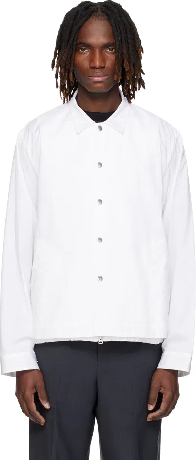 Sacai Off-white Poplin Blouson Jacket