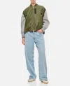 Sacai Sleeveless Nylon Zip-up Jacket In Olive