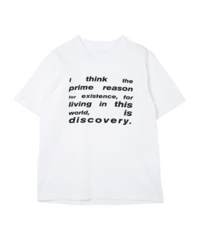 Sacai Open-necked Black Shirt In White