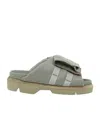 Sacai Open-toed Slippers In Gray