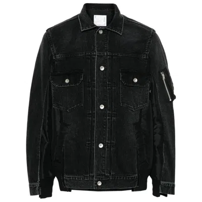 Sacai Outerwears In Black