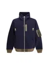 Sacai Oversize Hoodie In Blue