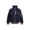 Sacai Oversize Hoodie In Blue