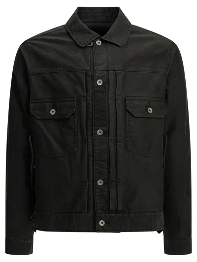 Sacai Padded Cotton Jacket In Black