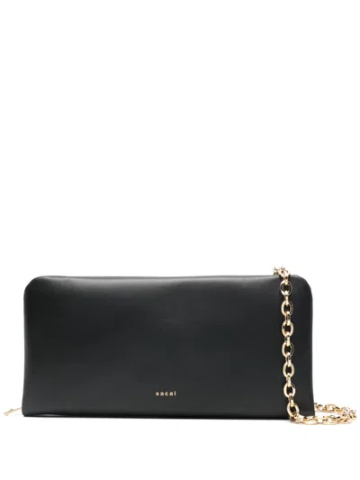 Sacai Padded Cross Body Bag In Black