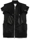 Sacai Padded Gilet In Black