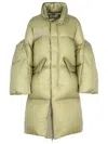Sacai 'padded' Green Nylon Parka In Green