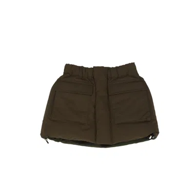 Sacai Padded Mini Skirt In Green