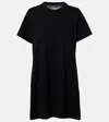 Sacai Paisley Paneled Minidress In Black