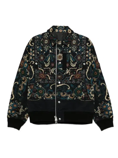 SACAI PAISLEY-PRINT ZIP-FRONT JACKET