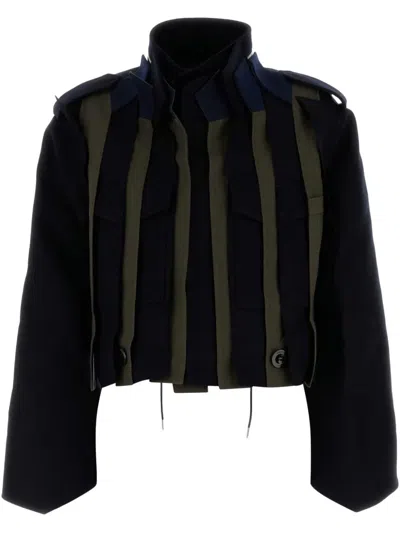 SACAI PANELLED BOMBER JACKET