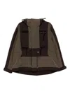 Sacai Panelled Bomber Jacket In Brown