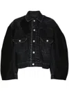 Sacai Panelled Jacket In Black