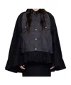 Sacai Panelled Jacket In Black
