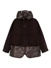 Sacai Panelled Jacket In Brown