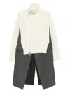 Sacai Panelled Jacket In Gray