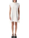 Sacai Mini Dress In Satin Cotton