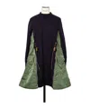 Sacai Multicolor Sponge Dress In Green