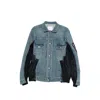 Sacai Panelled Pocket Jacket In Blue