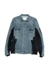 Sacai Panelled Pocket Jacket In Multi